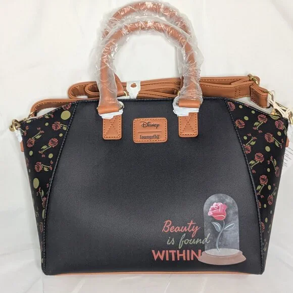 Loungefly Disney Beauty and the Beast Loungefly Satchel Purse - Picture 2 of 7